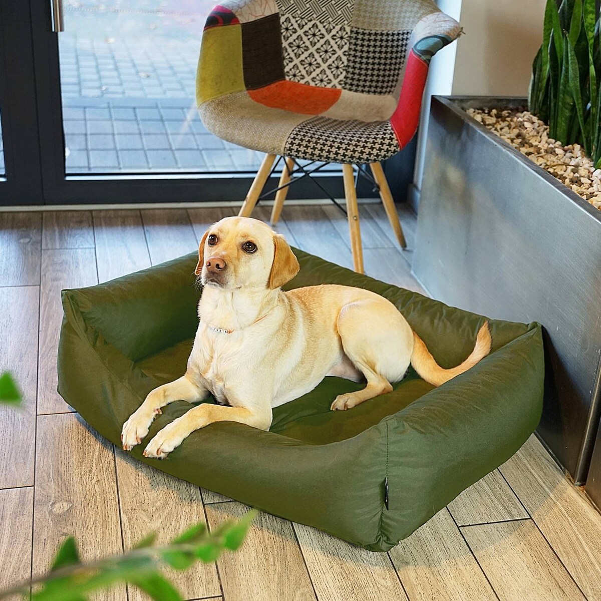 Wodoodporne legowisko dla psa KOKO, 100x80 cm, Zielony