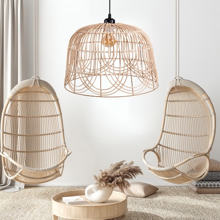 LAMPA SUFITOWA WISZĄCA NATURAL BOHO APP1351-1CP 30 cm