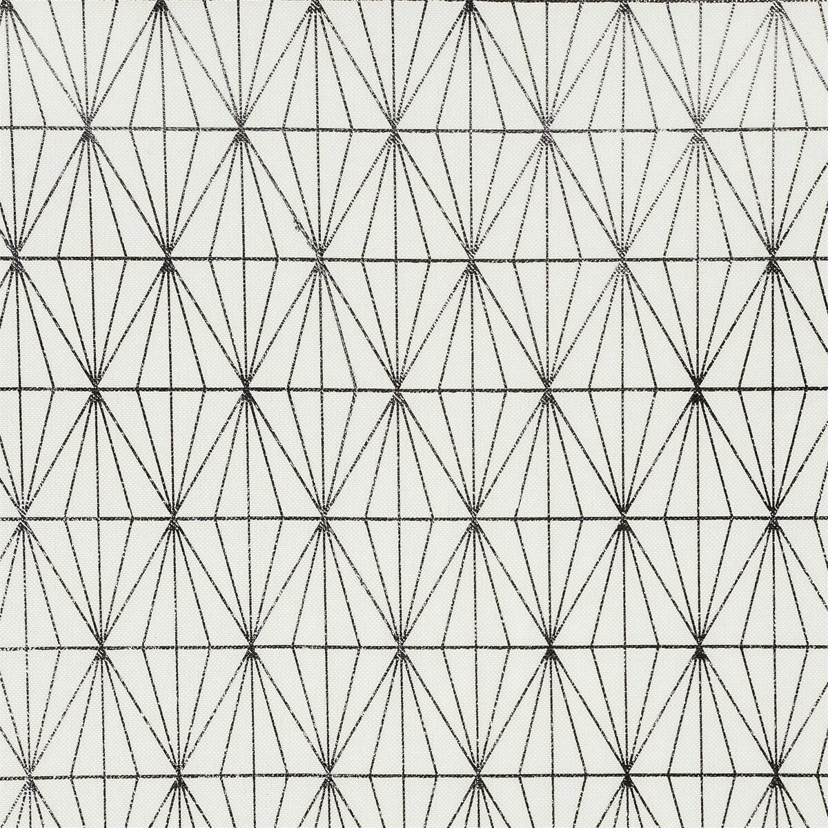OBRUS 140x250 cm Geometric Dore biały W SREBRNE WZORY