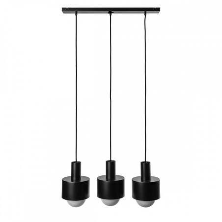 ENKEL 3L czarna sufitowa lampa wisząca