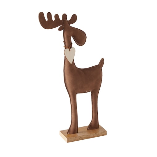Figurka - ręcznie wykonany łoś 34x17x5 cm PODER brązowy