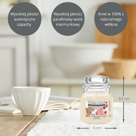 HI świeca mała STRAWBERRY WAFFLE CONE