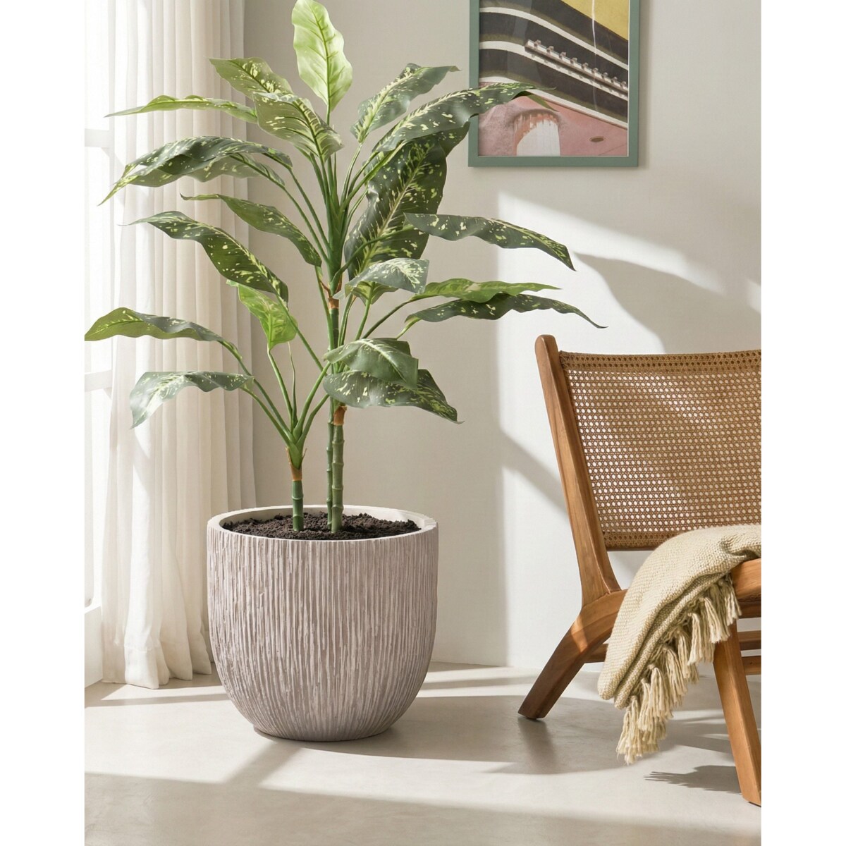 Donica HANYUE 42 cm Jasnobeżowy