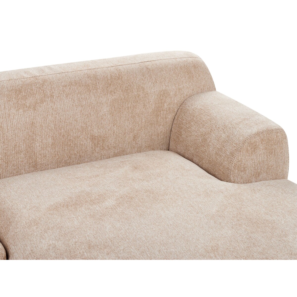 Sofa narożna lewostronna HOLT Beżowy Lewostronny