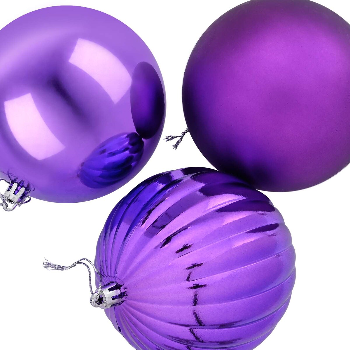 vidaXL Zestaw bombek świątecznych XL 15 szt. Liliowy śr. 10 cm