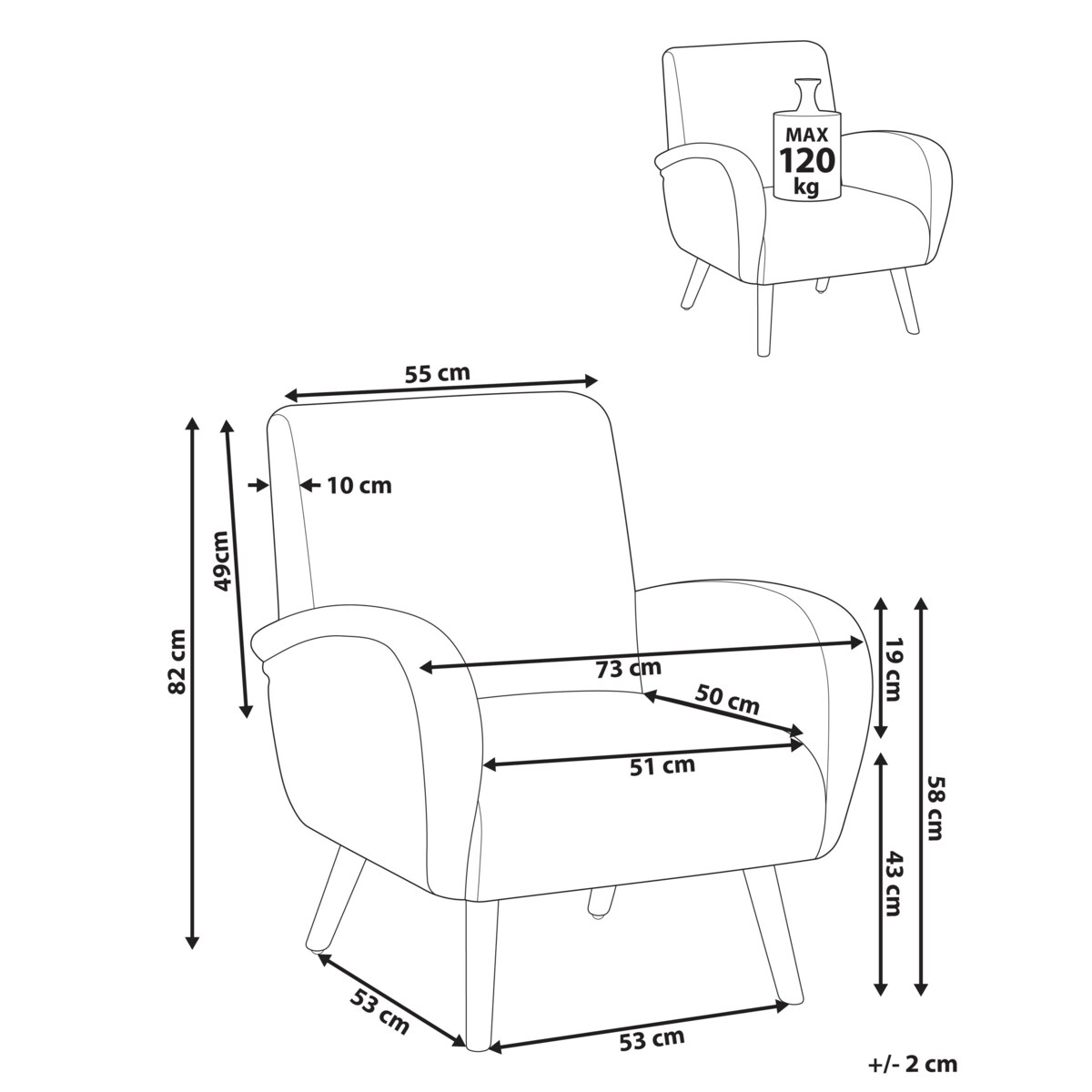 Fotel PLASSEN Zielony