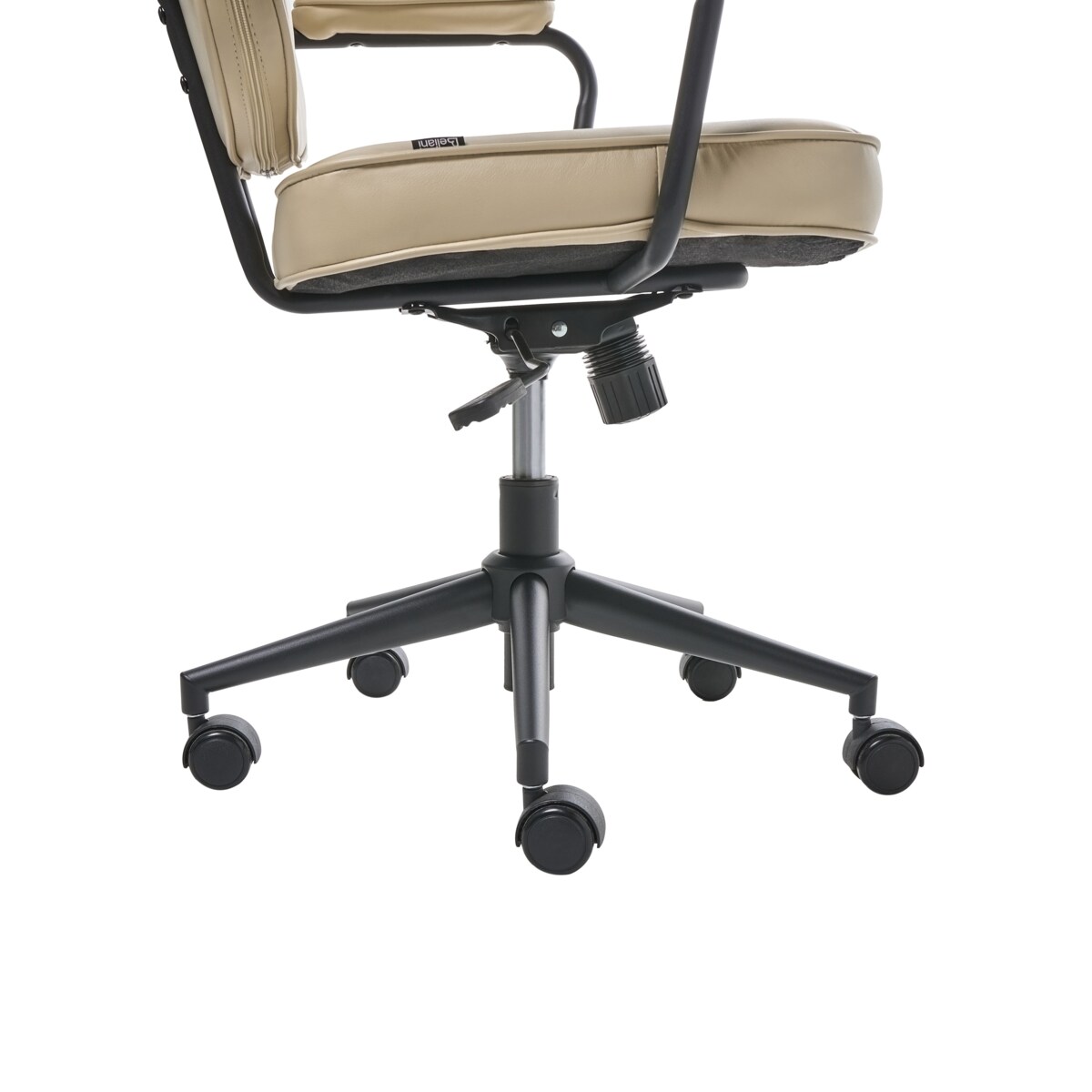 Krzesło obrotowe BERNE Ekoskóra Beżowy