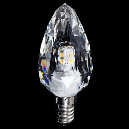 Kryształowa żarówka E14 C37 LED 4W 4000K 500 lm świeczka