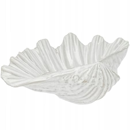 FIGURKA MUSZLA MARYNISTYKA RAFA KORALOWA CERAMICZNA DEKORACYJNA MUSZELKA