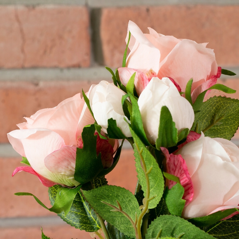 SZTUCZNE RÓŻE różowe wys. 39cm