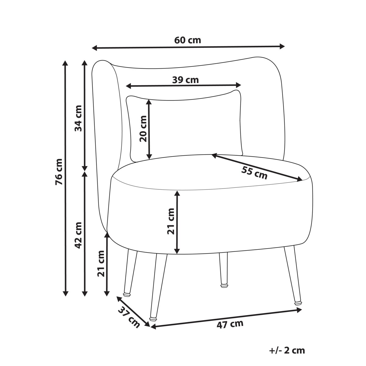 Fotel boucle zielony OTSBY