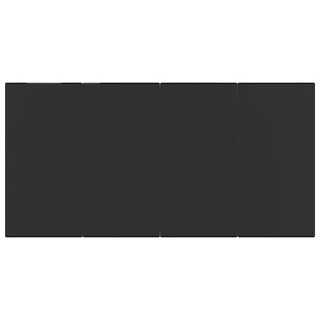 vidaXL 5-częściowy zestaw mebli ogrodowych, czarny, rattan PVC