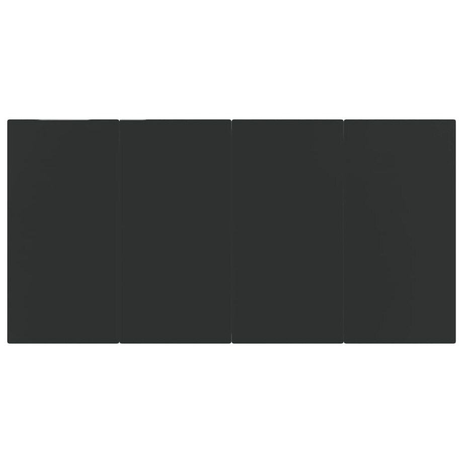 vidaXL 5-częściowy zestaw mebli ogrodowych, czarny, rattan PVC