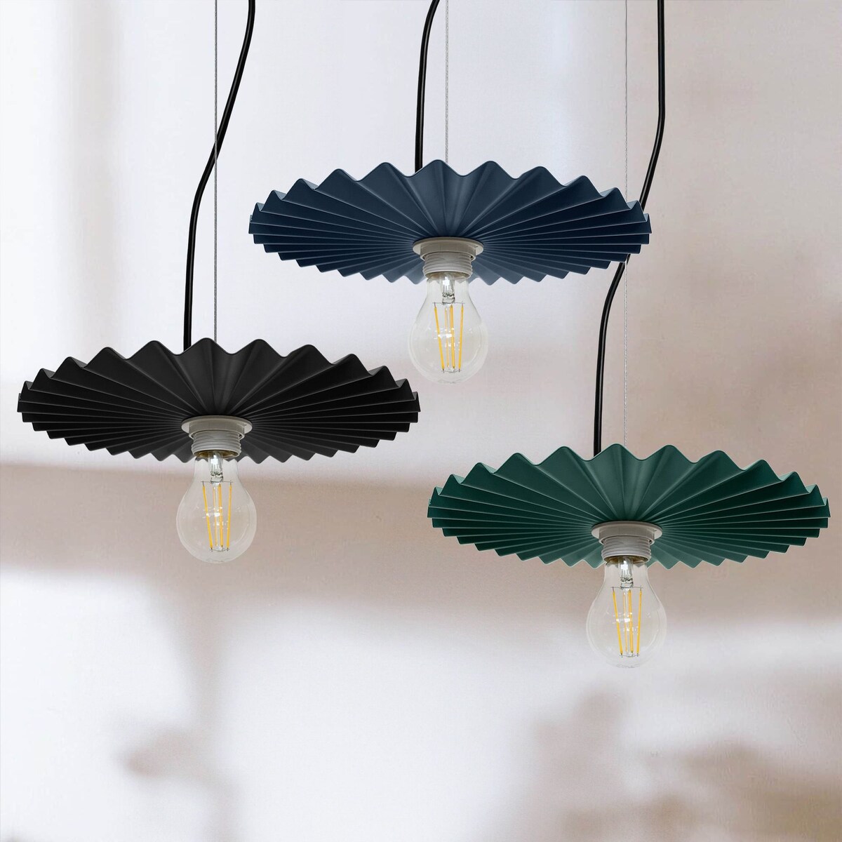 Lampa Sufitowa Wisząca App1452-1Cp 30Cm Czarny, Metal