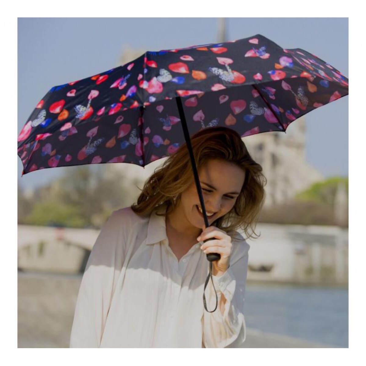 Składany parasol automat, płatki