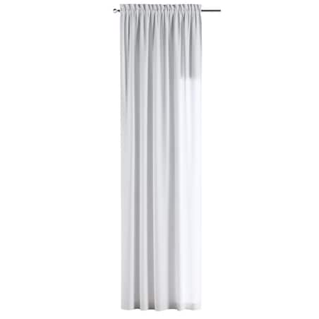 Zasłona na kanale z grzywką 1 szt. 130x260 biały