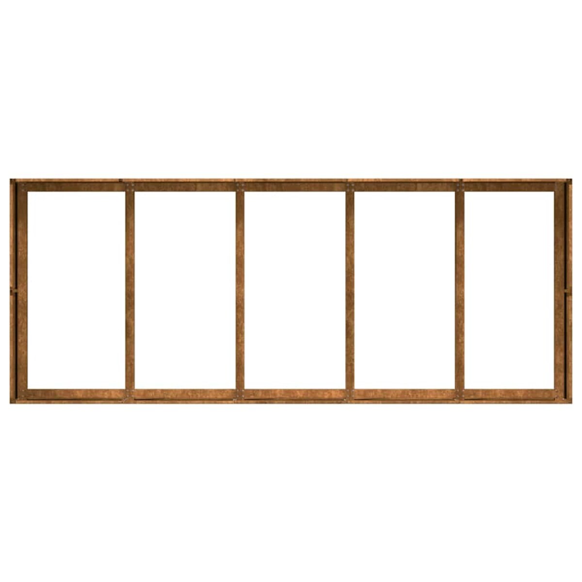 vidaXL Doniczka Rusty 200x80x40 cm Stal nierdzewna