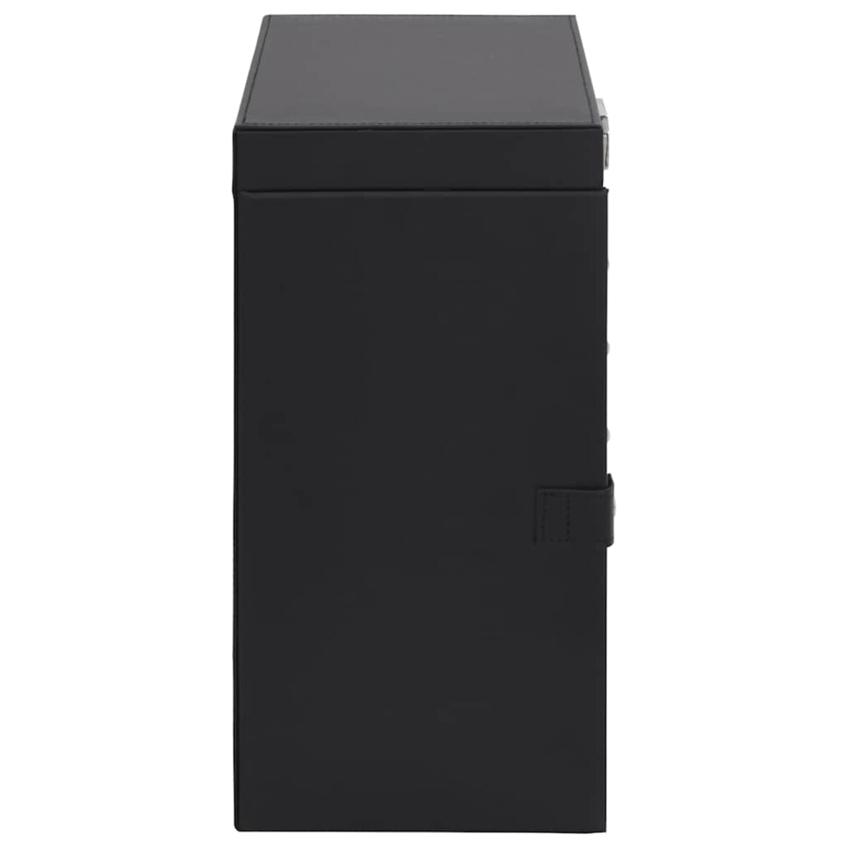 vidaXL Pudełko na biżuterię 6-warstwowe z lustrem zamykane na klucz