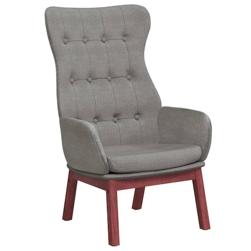 vidaXL Fotel wypoczynkowy, jasnoszary, obity tkaniną