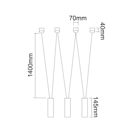 Loftowa LAMPA wisząca Viva III Nero Orlicki Design metalowa OPRAWA tuby zwis czarny