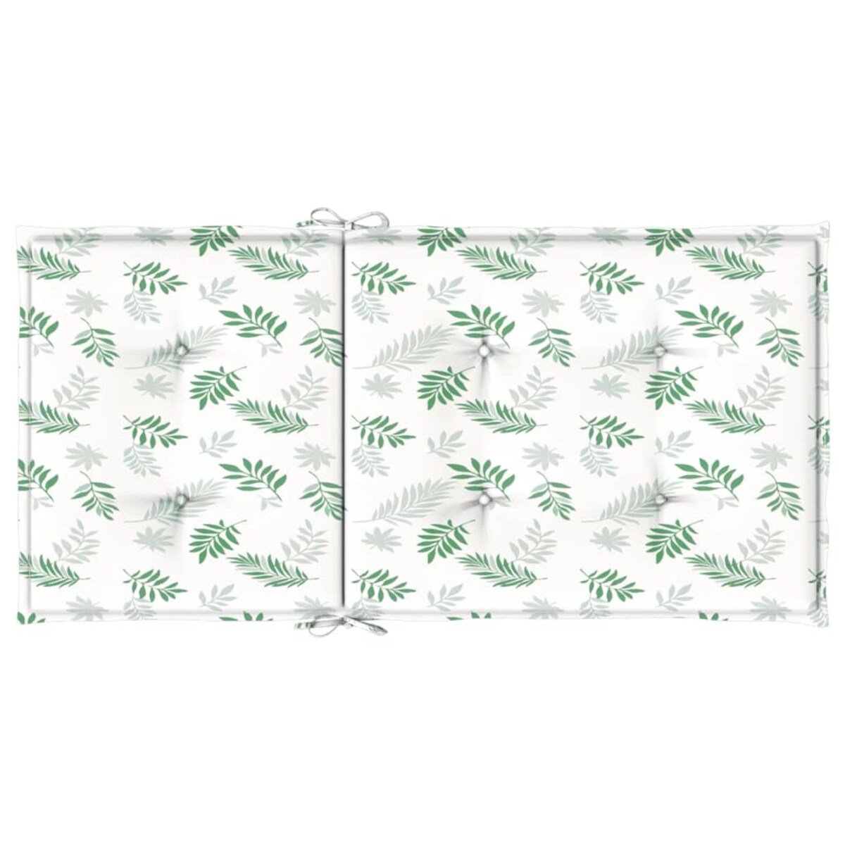 vidaXL Poduszki na krzesła z niskim oparciem, 4 szt., wzór w liście