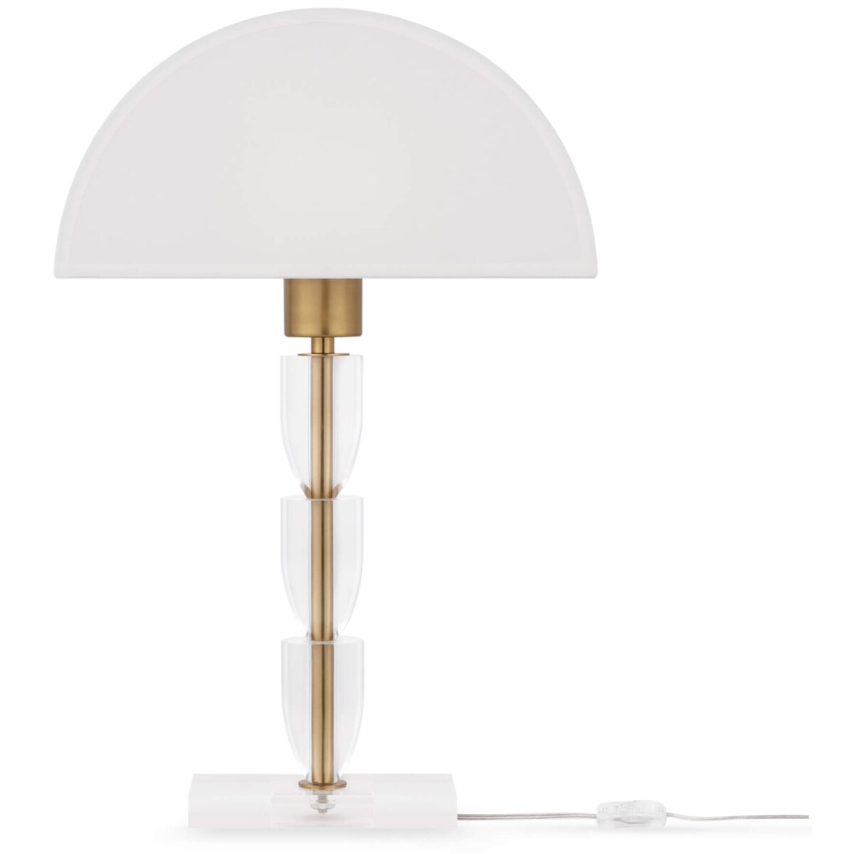 Lampa stojąca biurkowa Prima Z034TL-01BZ grzybek biała