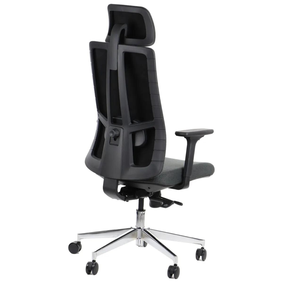 Fotel biurowy AKCENT F grafitowy