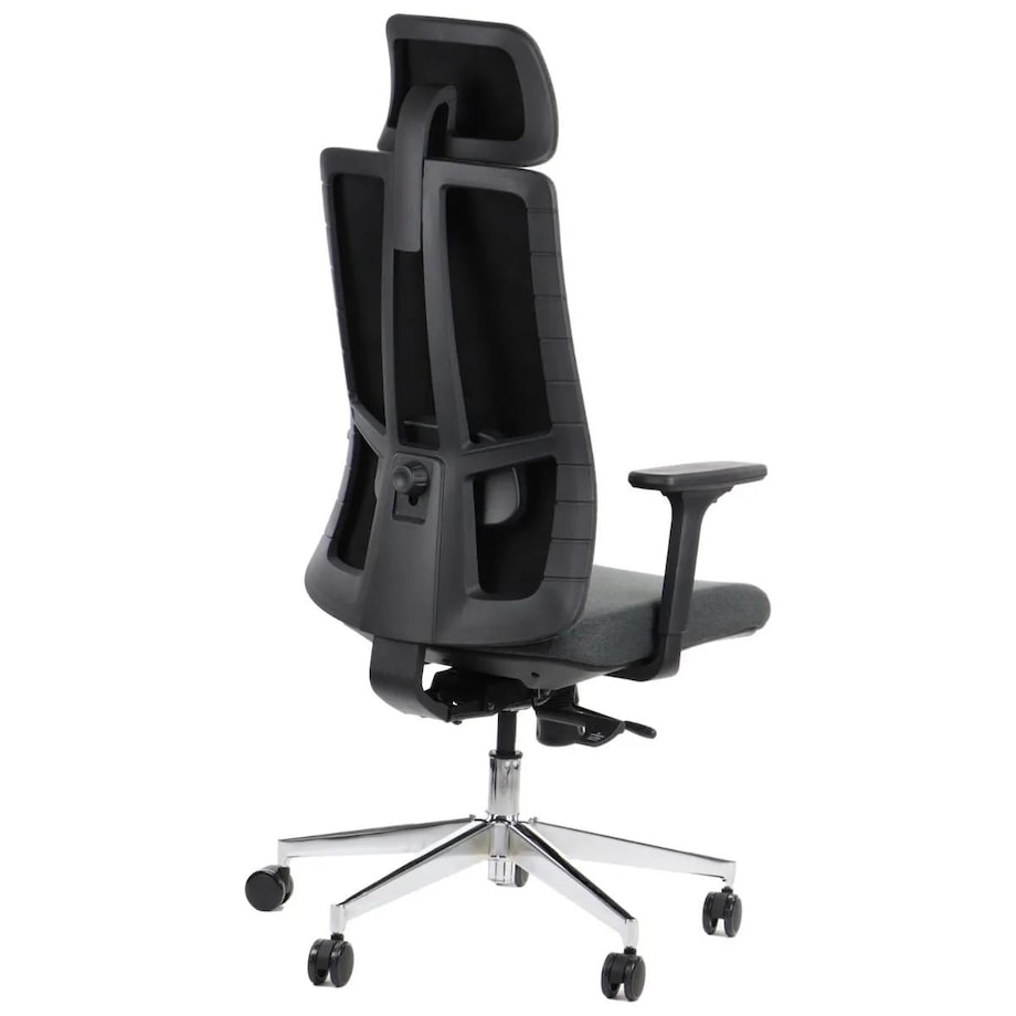 Fotel biurowy AKCENT F grafitowy