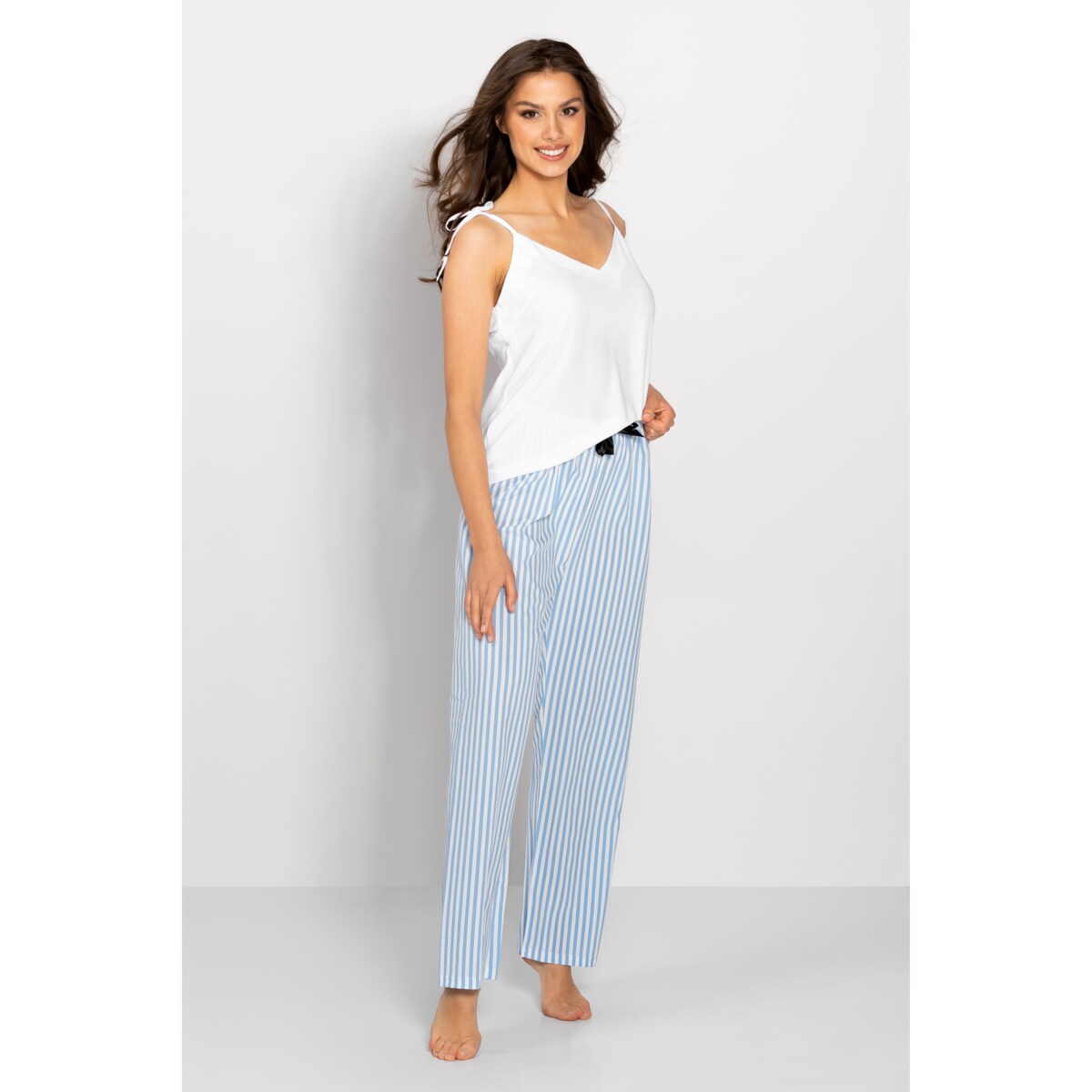Piżama Erica White-Baby Blue, S