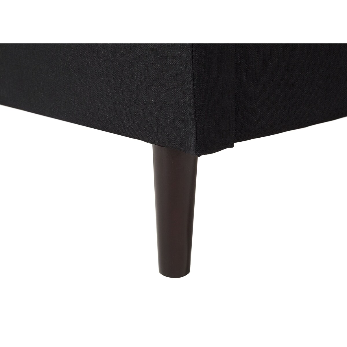 Łóżko tapicerowane 180 x 200 cm czarne COLMAR