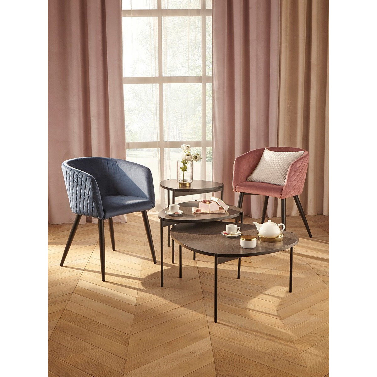 Fotel pikowany GLAMOUR do salonu