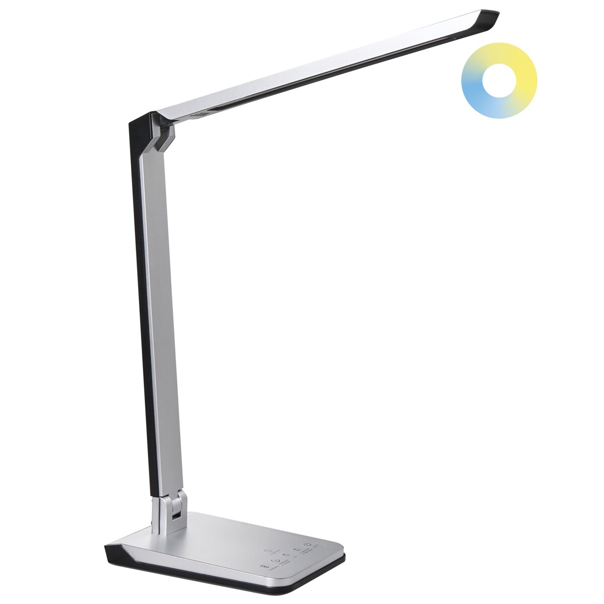 Lampa biurkowa LED PICTOR Ze ściemniaczem Srebrny