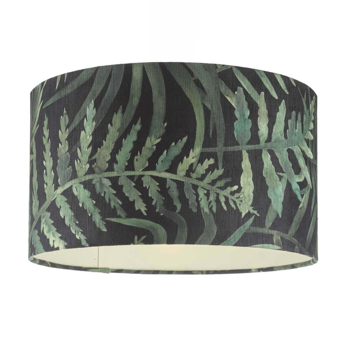 Tkaninowy klosz do lampy Waco BAM8655 liście zielone czarne, Dar Lighting