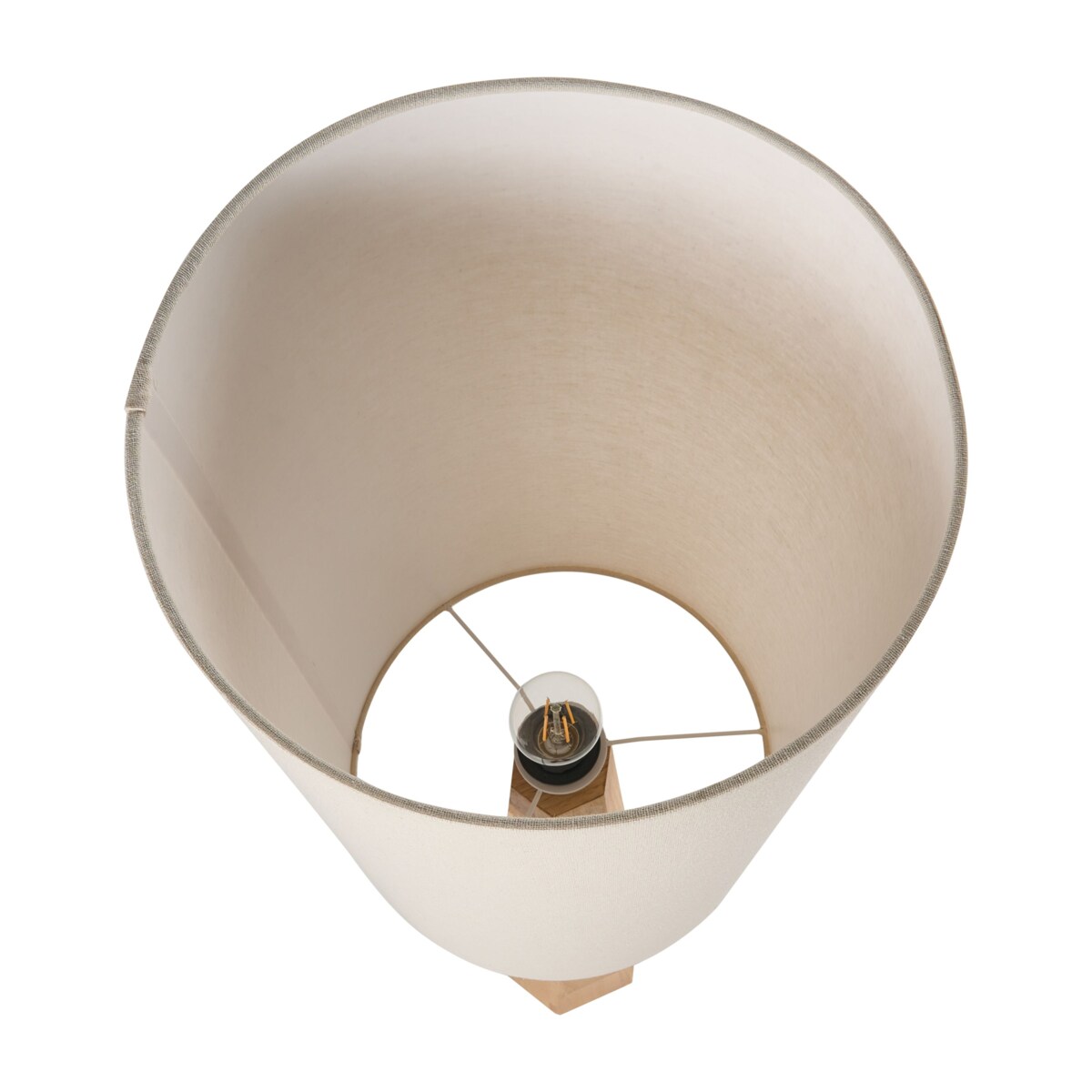 Lampa podłogowa ILALA Drewno kauczukowe Naturalny