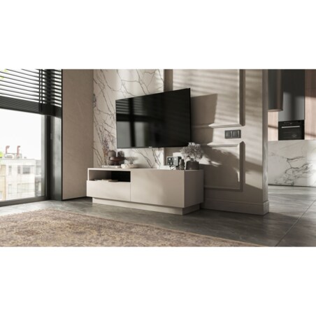 Szafka RTV Komoda Loft Kaszmir Mat stojąca / wisząca szuflada 120 cm