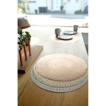 Podkładka ochronna, dekoracyjna mata na stół, Ø 41 cm, ZELLER