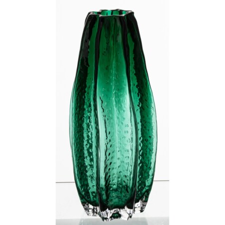 Wazon szklany 30x13,5x13,5 cm GULDAN-2 zielony small