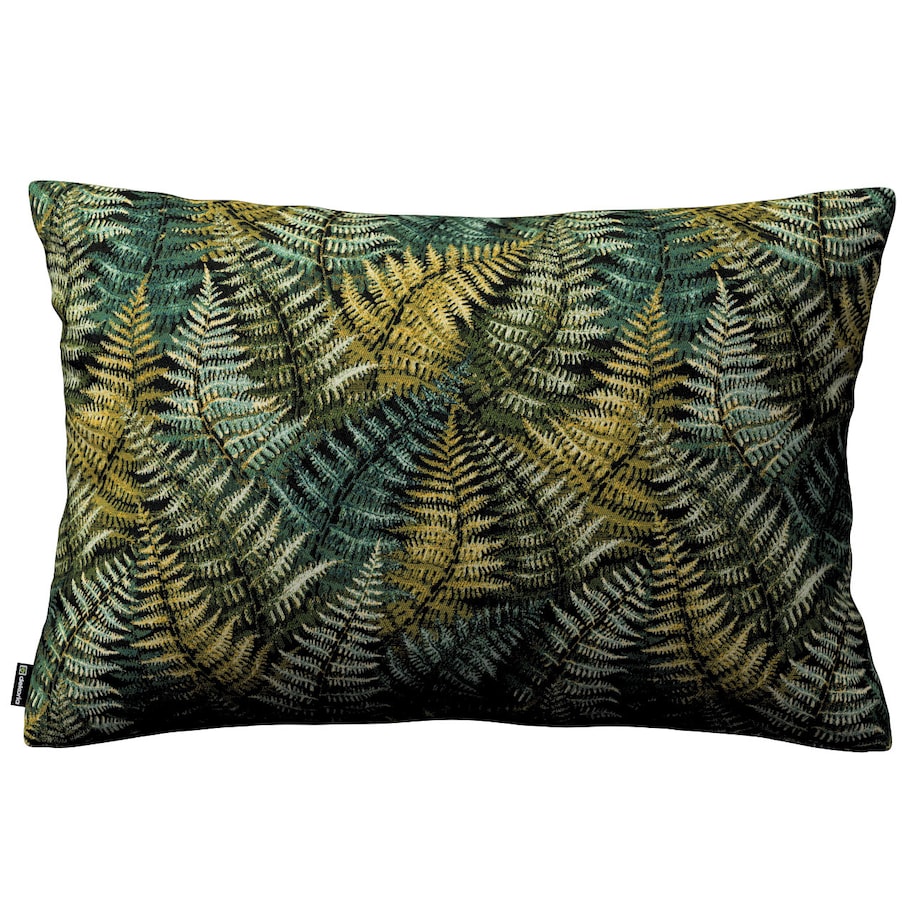 Poszewka Kinga na poduszkę prostokątną 47x28 zielone liście paproci