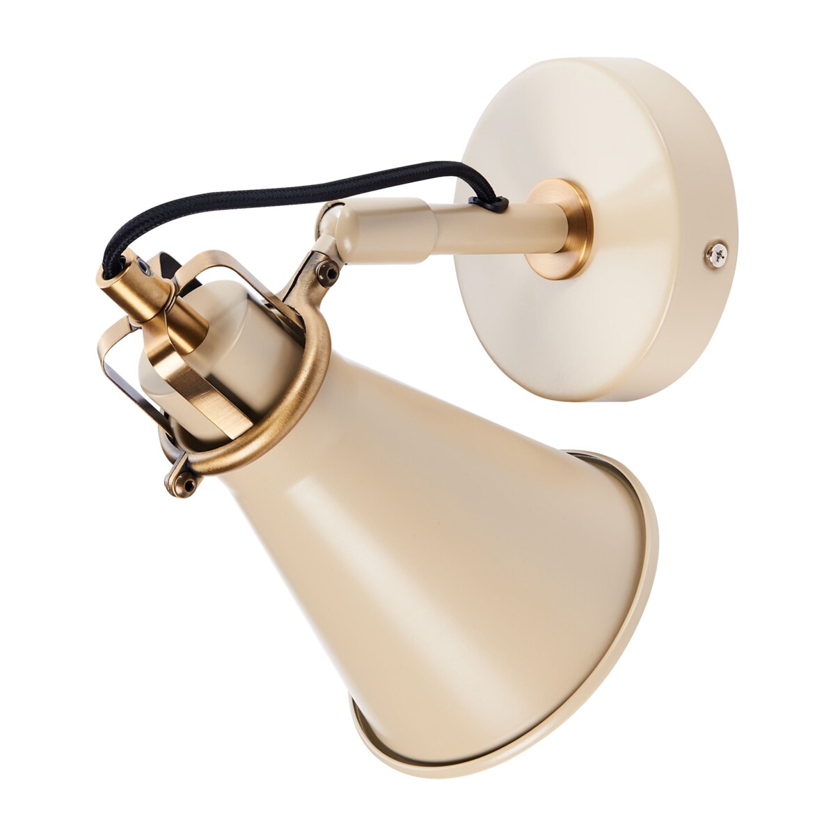 Zestaw 2 lamp ściennych metalowych beżowy MOYOLA