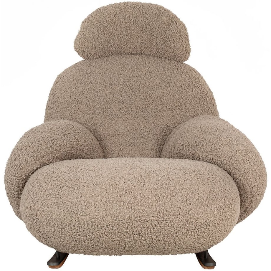 Pluszowy fotel bujany PLUSH TEDDY KH0101009574 ciemny beżowy, King Home