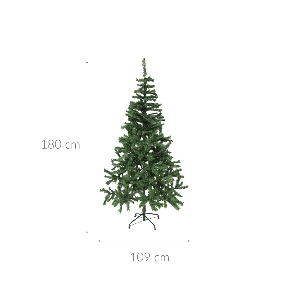 Sztuczna choinka na metalowym stojaku, 180 cm