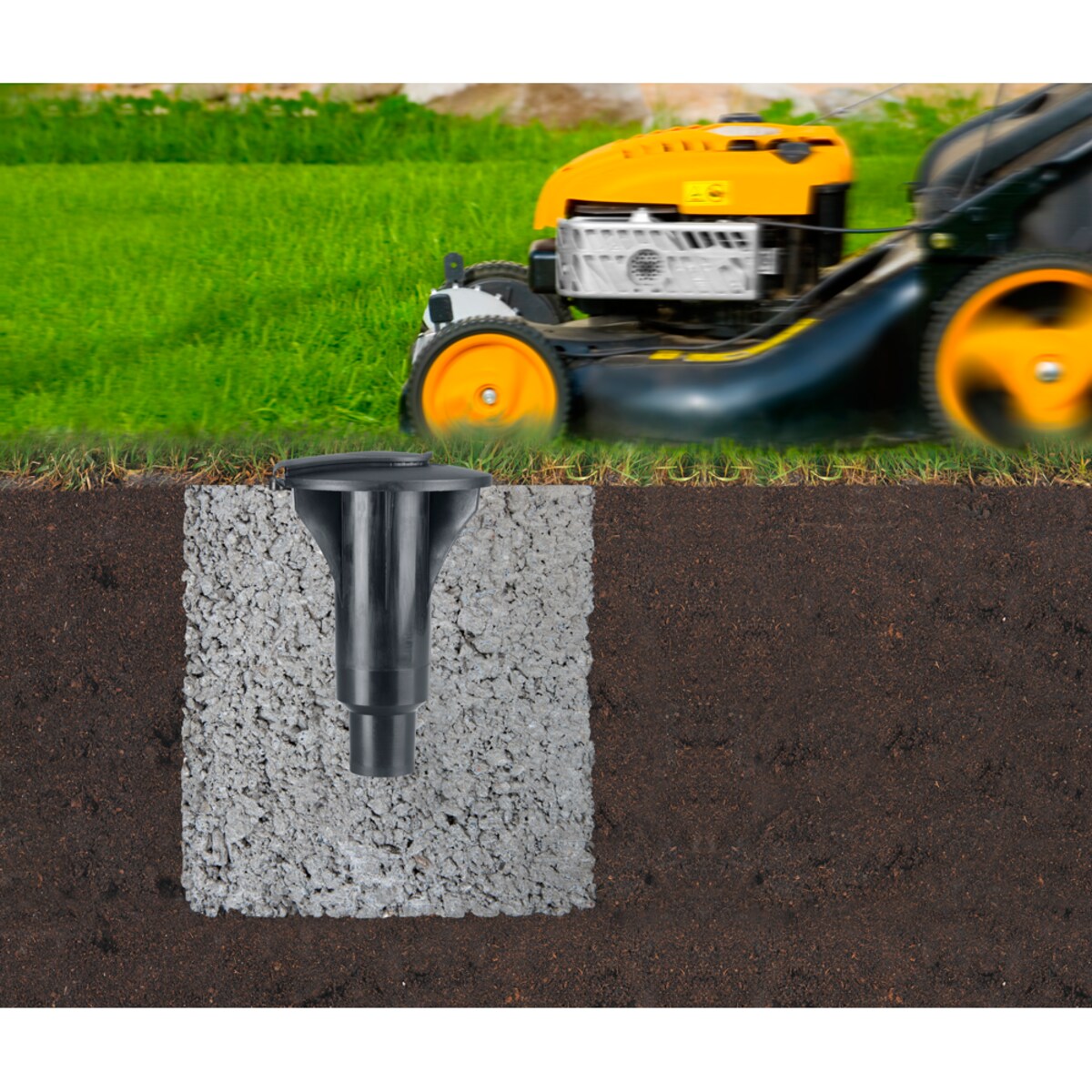 Suszarka ogrodowa Lift O Matic Advance 50m szara do betonu + pokrowiec 100222