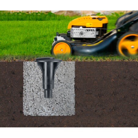 Suszarka ogrodowa Lift O Matic Advance 50m szara do betonu + pokrowiec 100222
