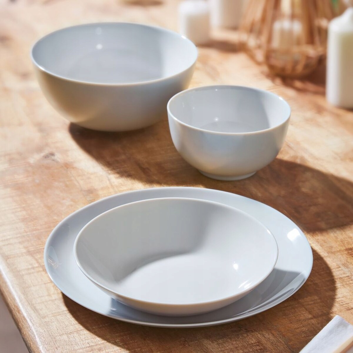 4x salaterka MISKA DIWALI na jedzenie PŁATKI ZUPĘ 750 ml LUMINARC szara