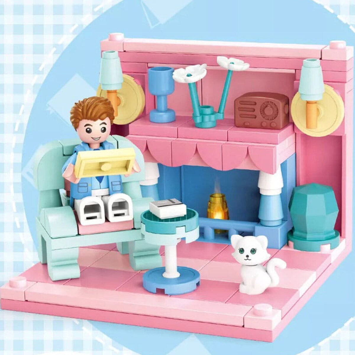 SALON - mini pokoik klocki - Sluban - 116 elementów