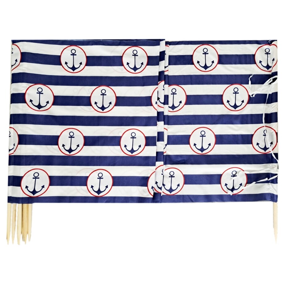 Parawan Plażowy Zasłona 8 M Na Plażę Składany Letni W Paski