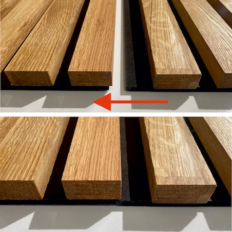 Panele lamelowe dębowe na płycie MDF 100% dąb 24cm