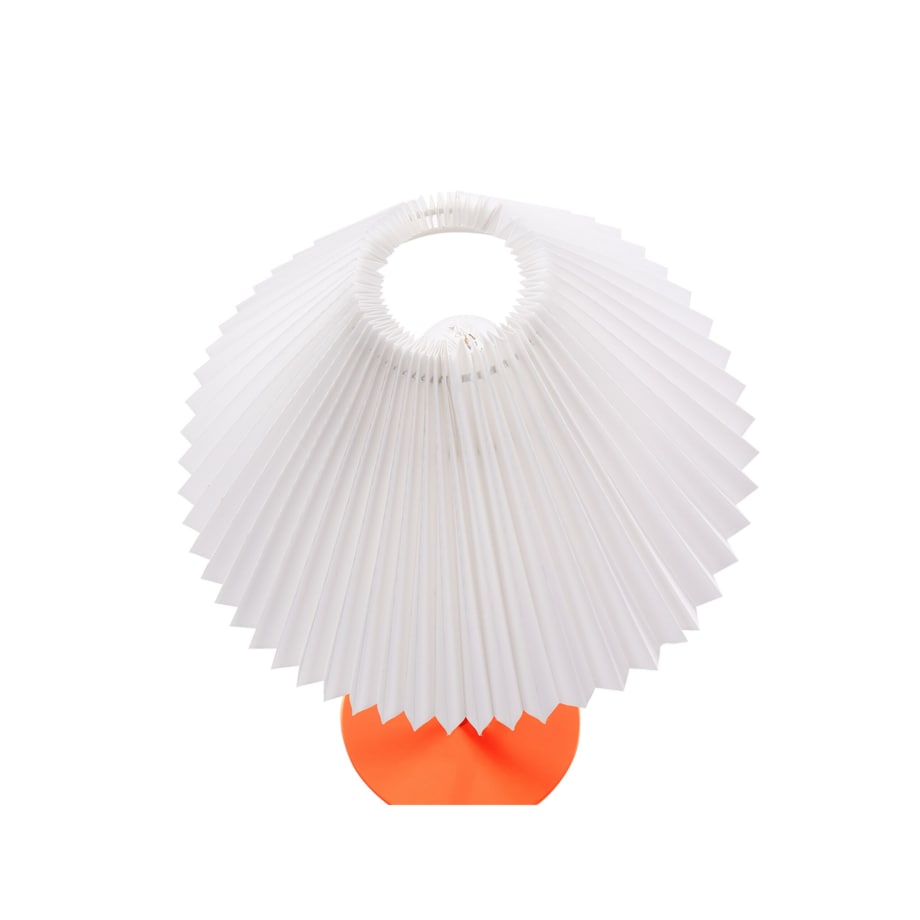Lampa stołowa metalowa pomarańczowa ALWERO