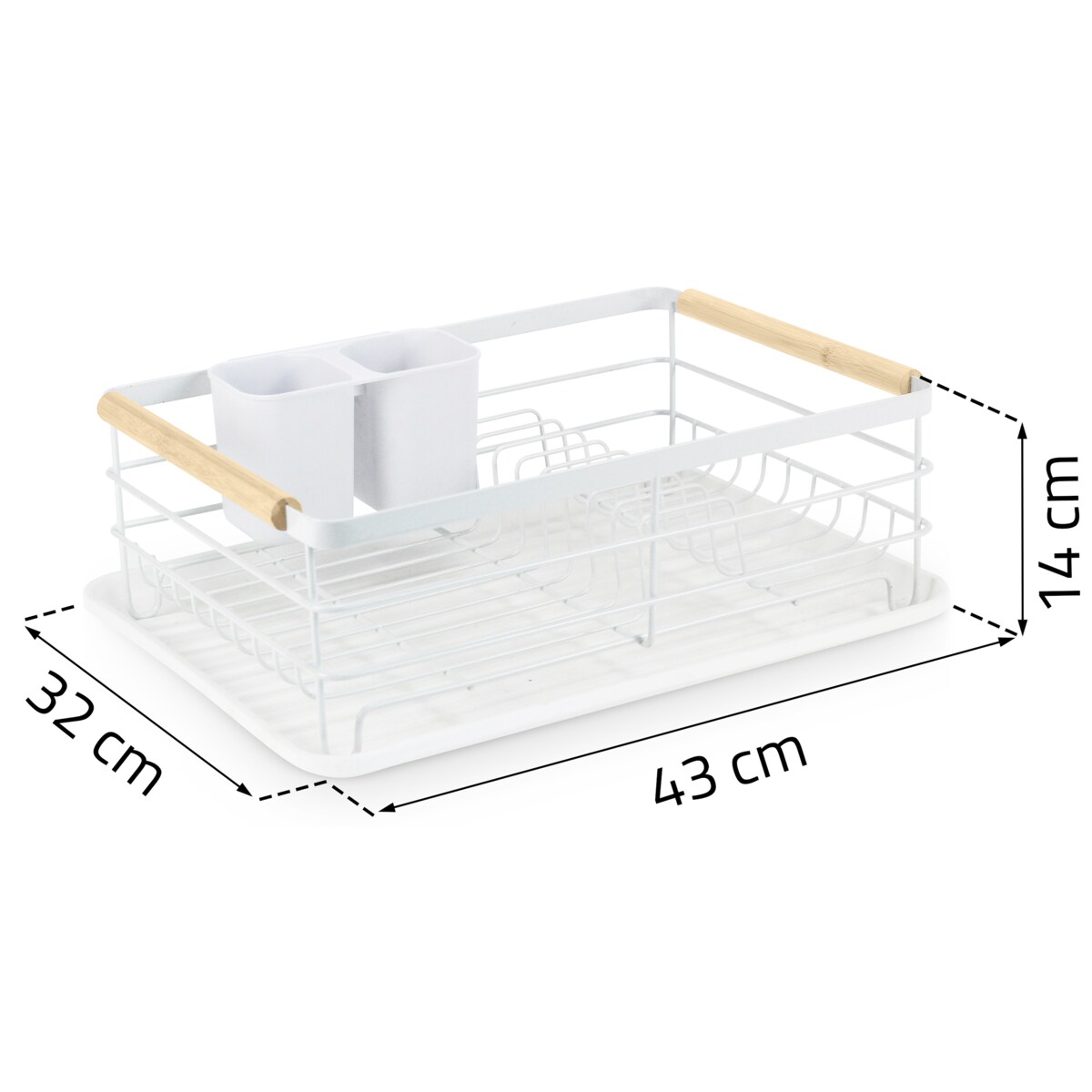 Duża suszarka do naczyń ociekacz stojąca tacka Massido