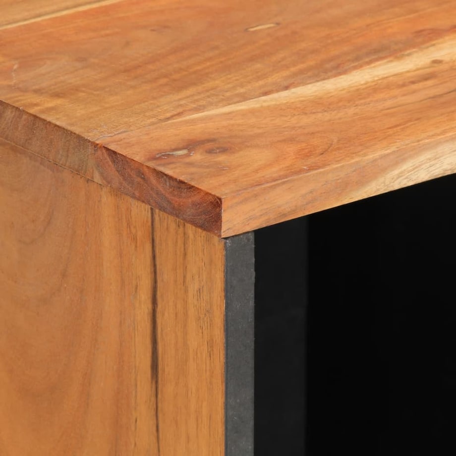 vidaXL Szafka, 80x34x75 cm, lite drewno akacjowe